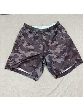 Birddogs Boomstick Shorts Mens Medium Gray Camo Lined Athletic Casual